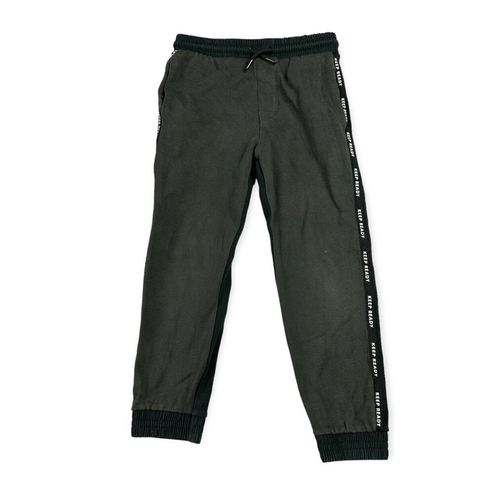 Zara Black Joggers with "Keep Ready" down the side